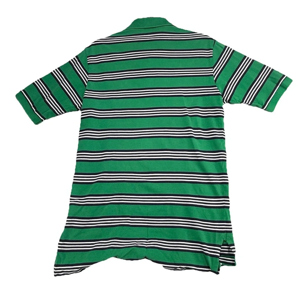 Vintage POLO GOLF Ralph Lauren green stripe polo shirt men's Medium stripe‎